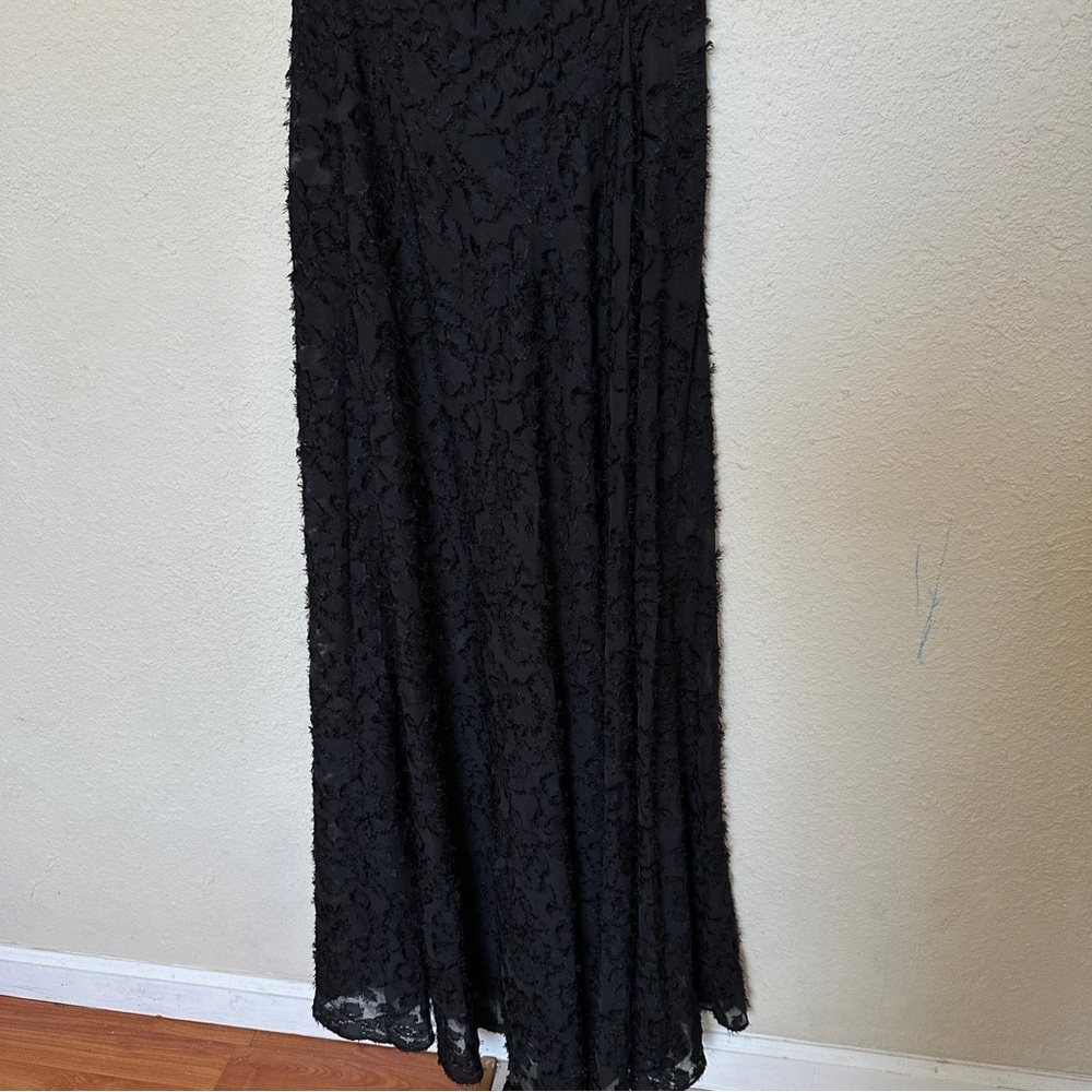 House of CB ‘Seren’ Black Floral Lace Back Maxi Dress NWOT size M‎ regular A-C - Picture 11 of 12